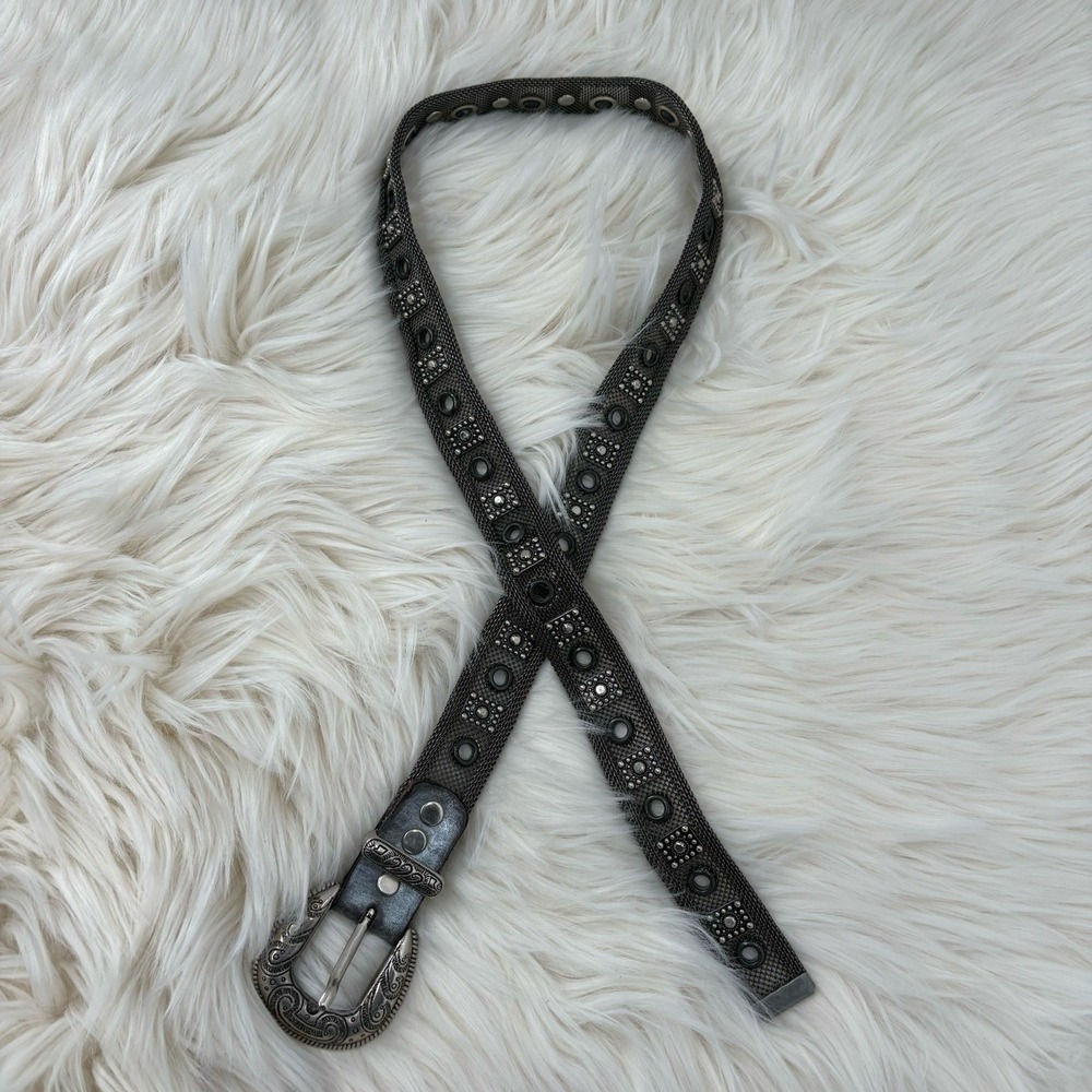 Vintage Mesh Metal Belt USMECO Paris‎ Buckle Size L 36-38"